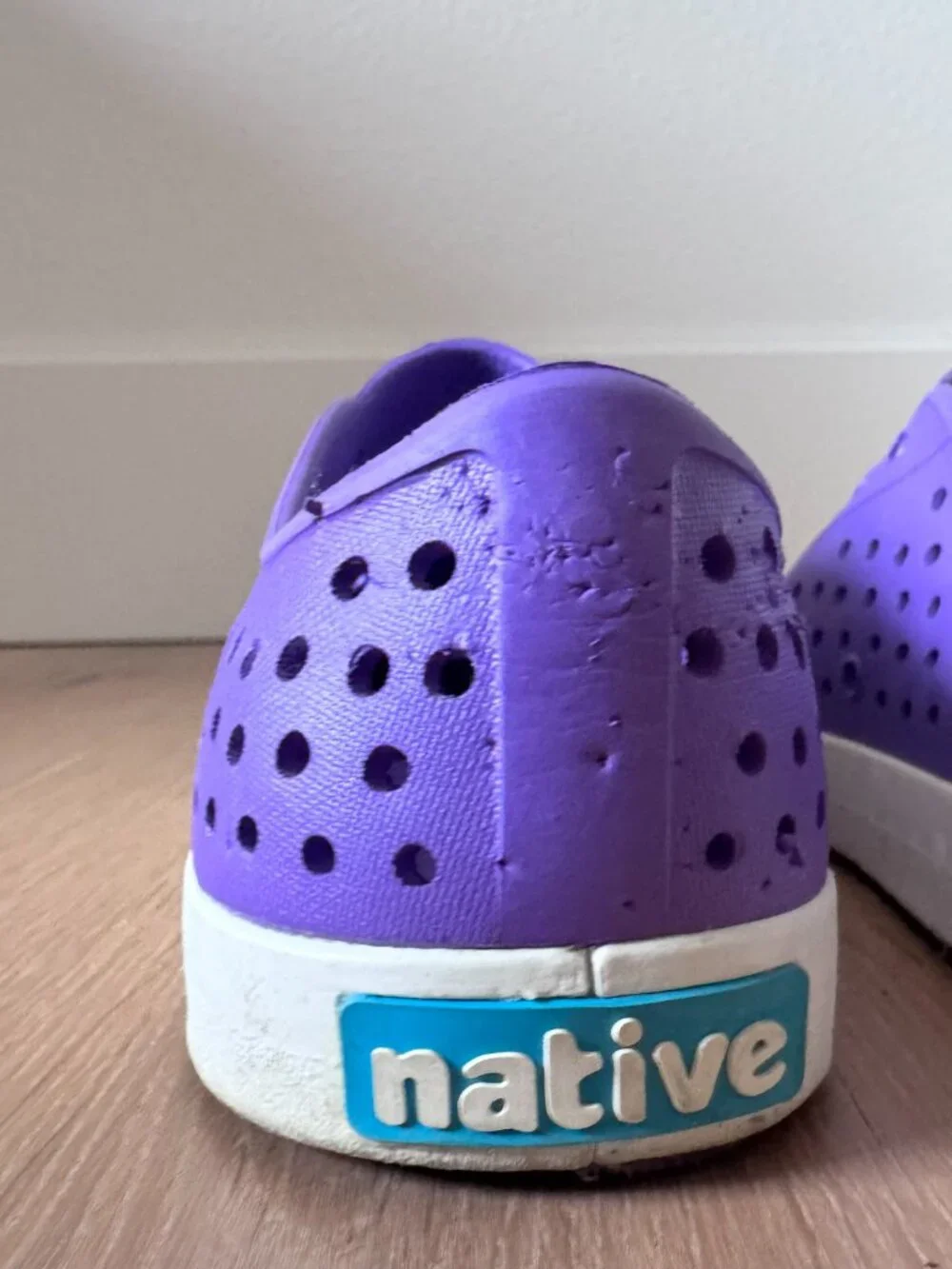 KIDS NATIVES JEFFERSON SLIP ON PURPLE SIZE 4 YOUTH